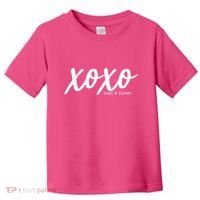Cute Valentine X O X O Hugs And Kisses Toddler T-Shirt thumb 0