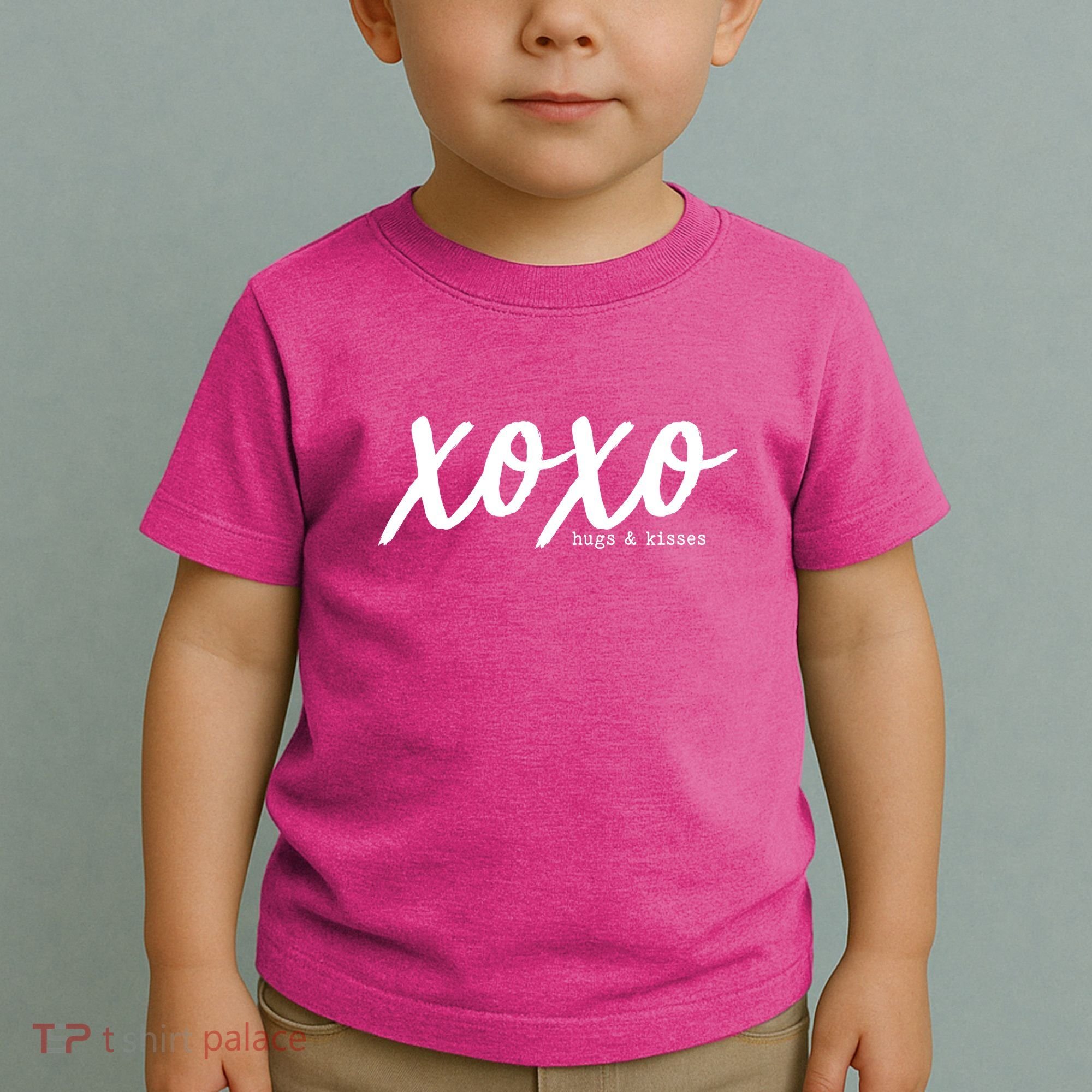 Cute Valentine X O X O Hugs And Kisses Toddler T-Shirt