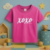 Cute Valentine X O X O Hugs And Kisses Toddler T-Shirt thumb 3