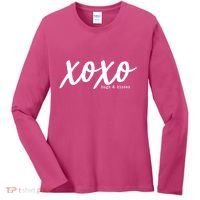 Cute Valentine X O X O Hugs And Kisses Women's Long Sleeve Shirt thumb 0