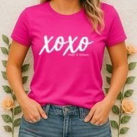 Cute Valentine X O X O Hugs And Kisses Women's T-Shirt thumb 2