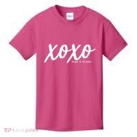 Cute Valentine X O X O Hugs And Kisses Kids T-Shirt thumb 0