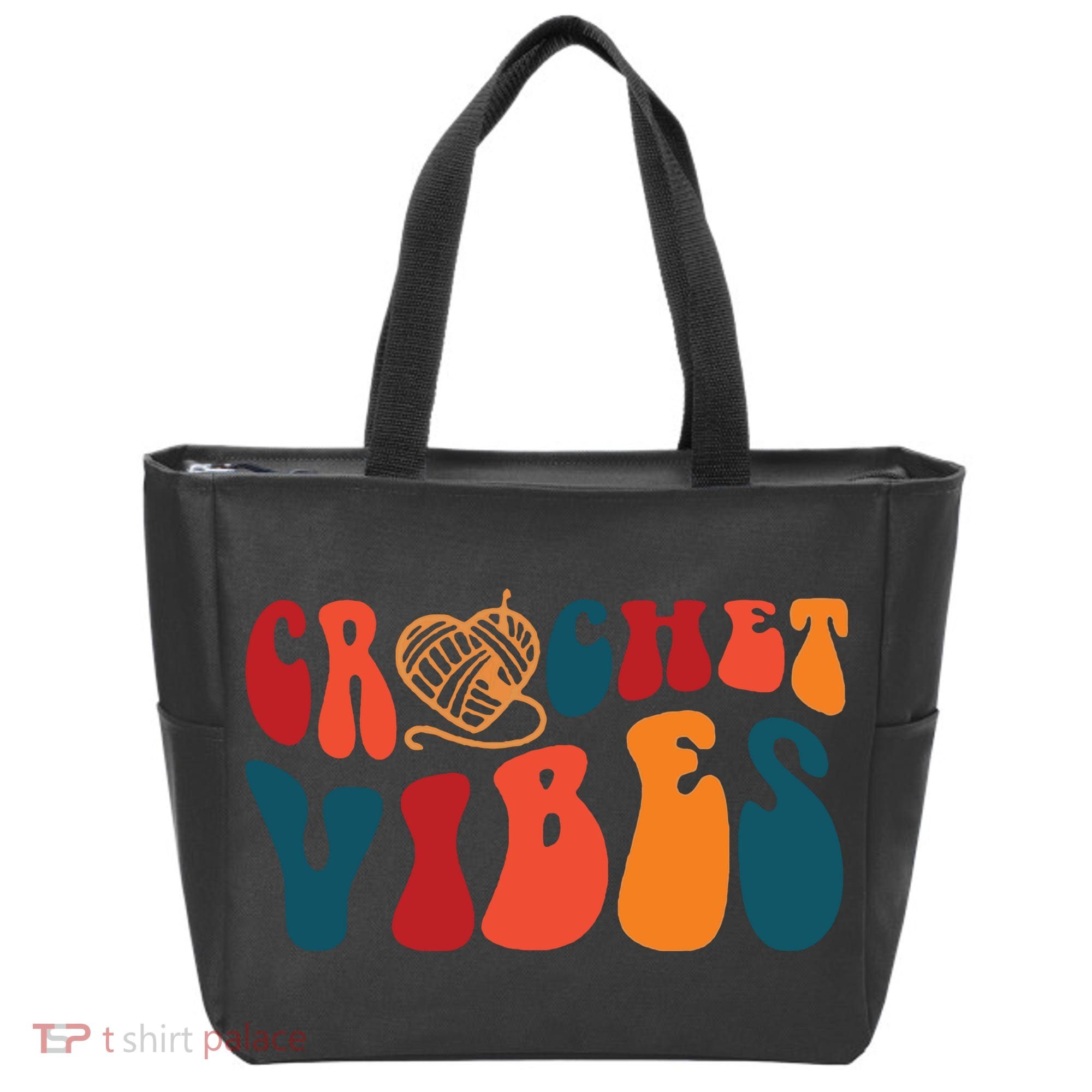Crochet Vibes Yarn Tote Bag