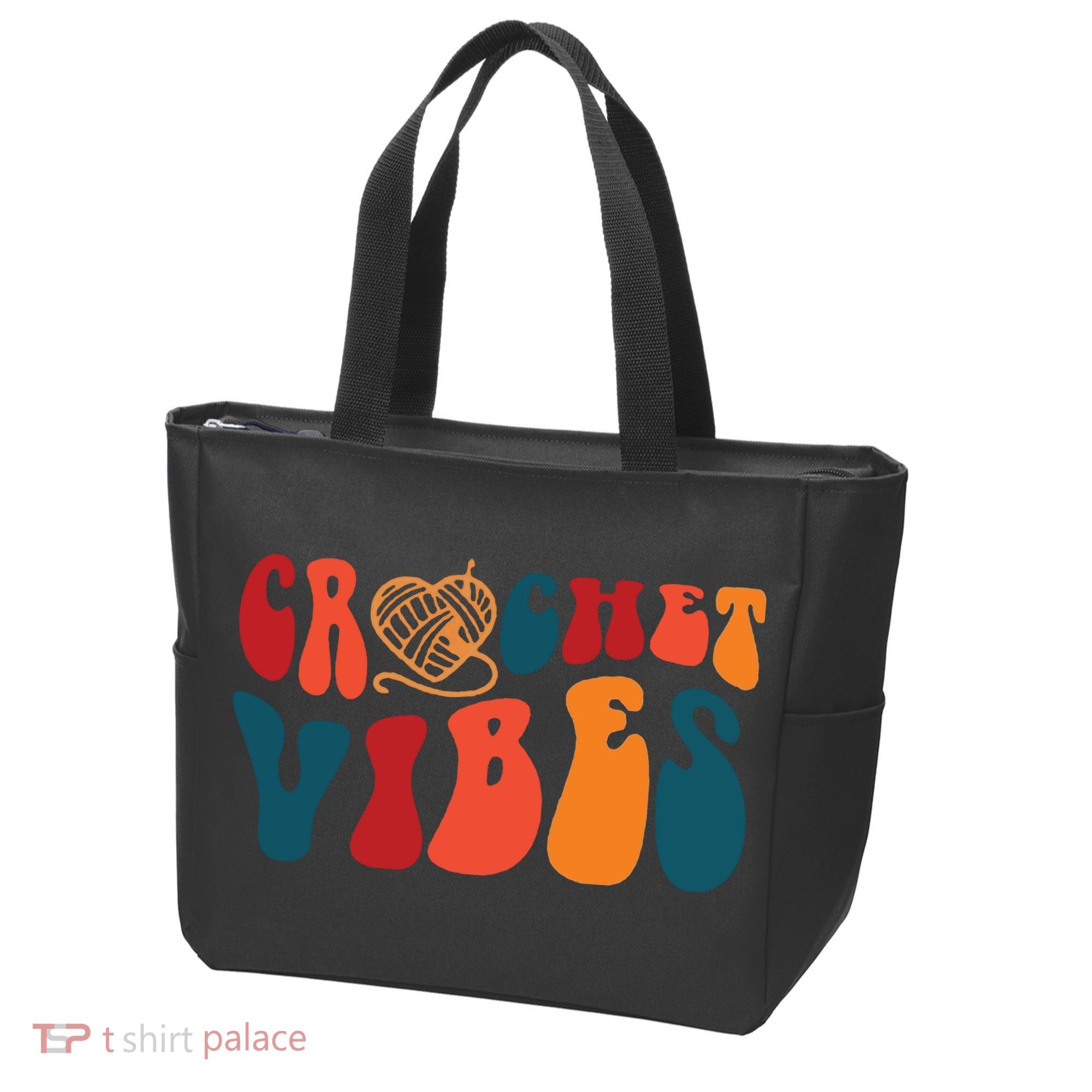 Crochet Vibes Yarn Tote Bag
