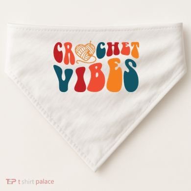 Crochet Vibes Yarn USA-Made Doggie Bandana