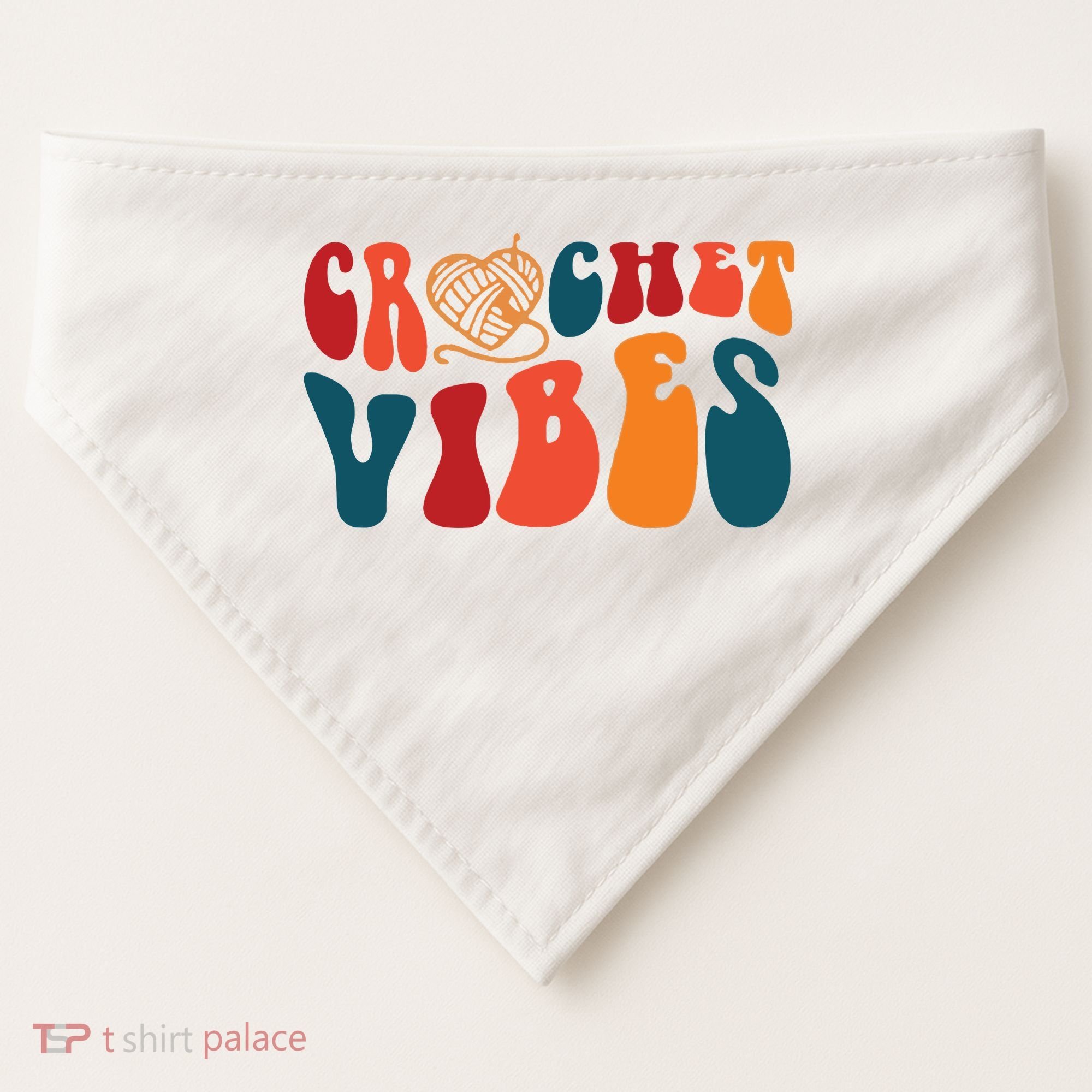 Crochet Vibes Yarn USA-Made Doggie Bandana