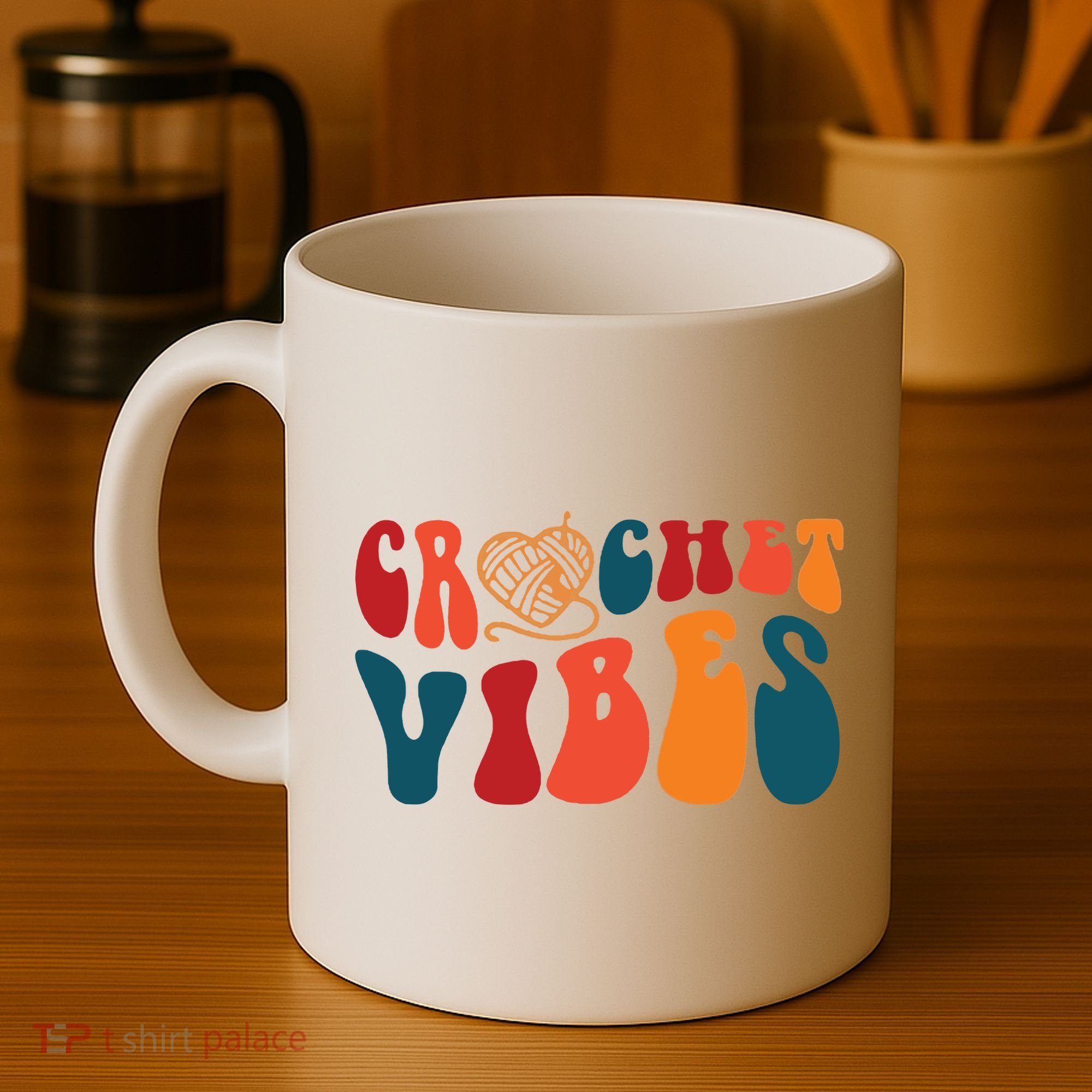 Crochet Vibes Yarn Coffee Mug