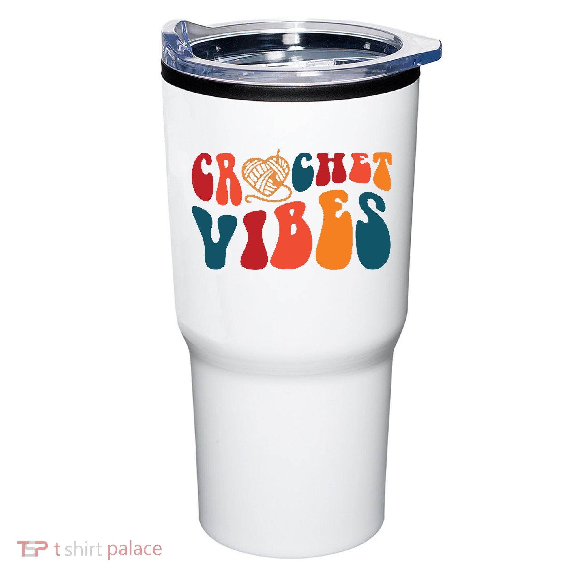Crochet Vibes Yarn Tumbler