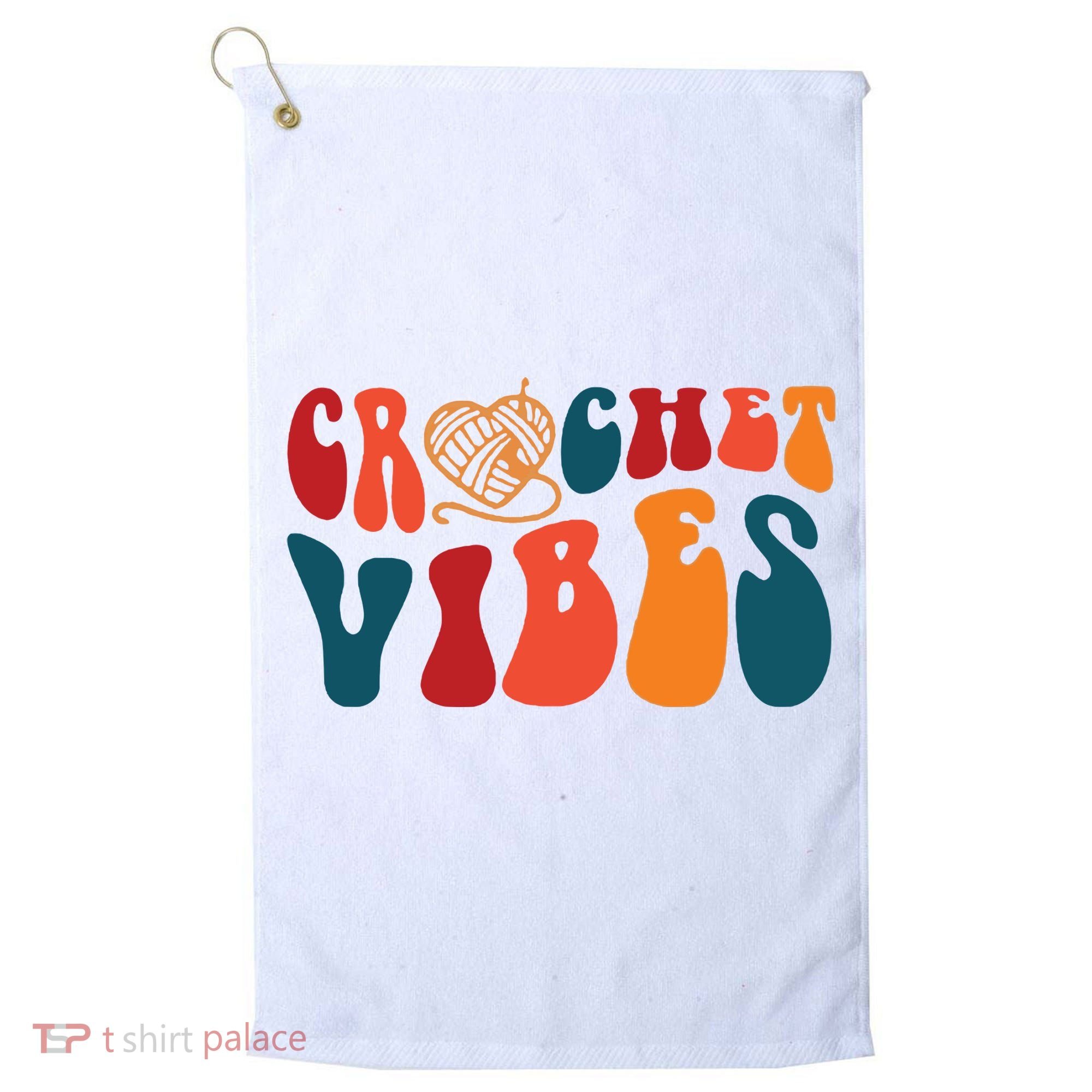 Crochet Vibes Yarn Golf Towel