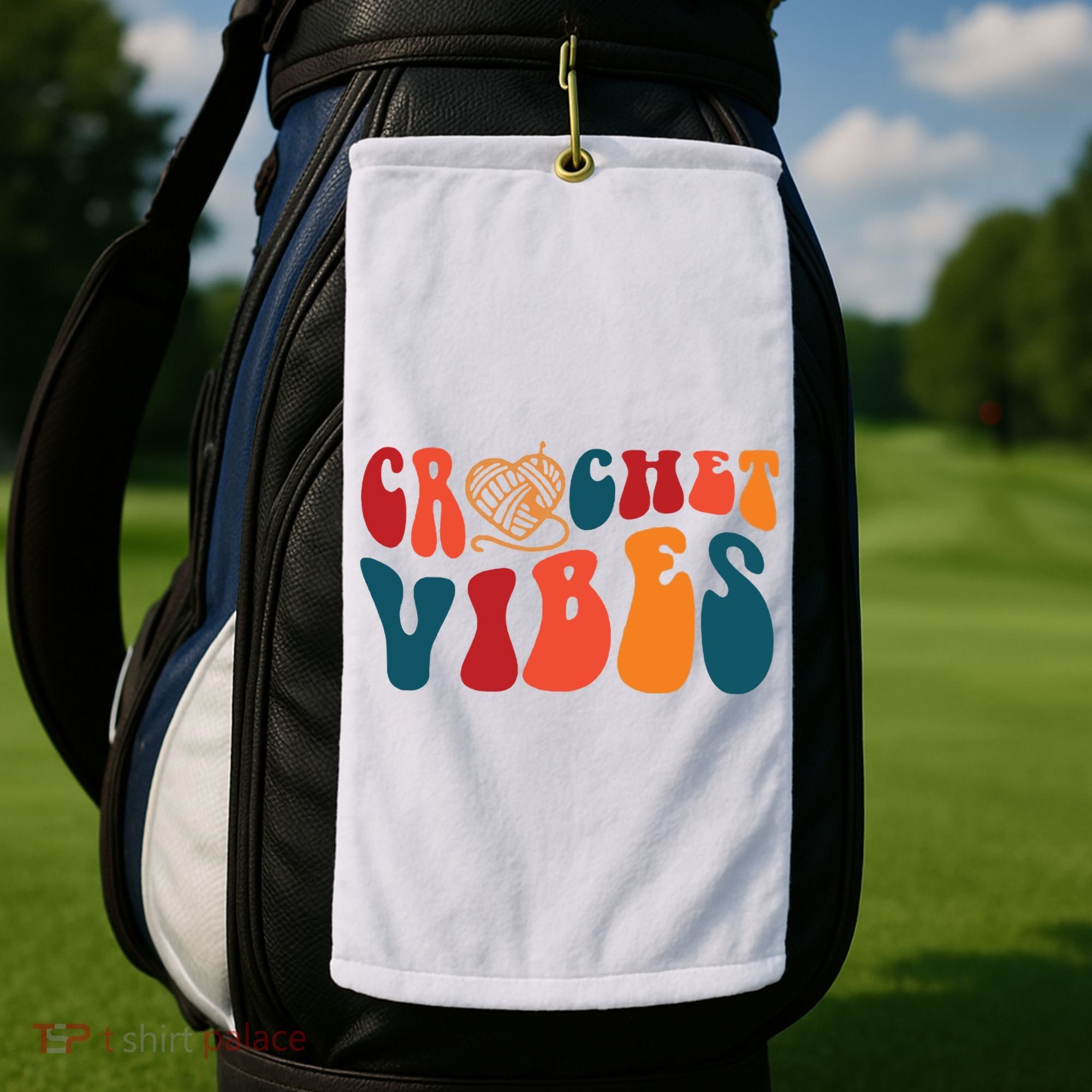 Crochet Vibes Yarn Golf Towel