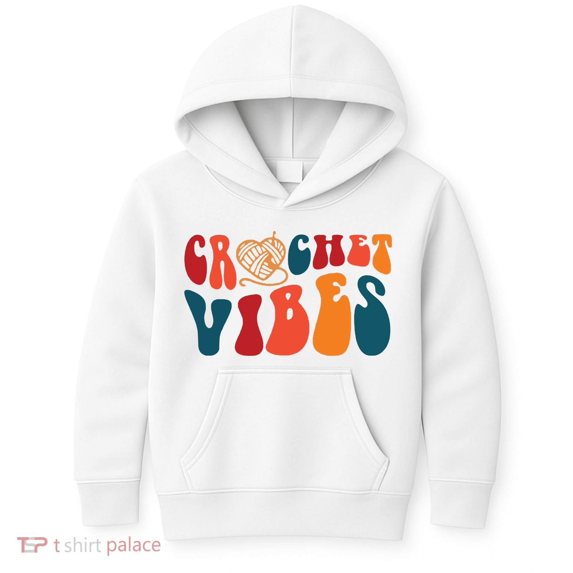 Crochet Vibes Yarn Kids Hoodie