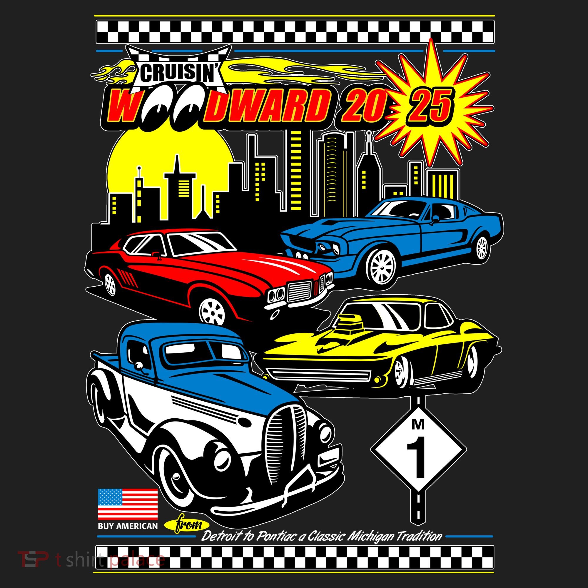 Cruisin Woodward 2025 Motown Skyline Hat