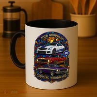 Cruising Woodward 2026 M1 Stained Glass Coffee Mug thumb 4
