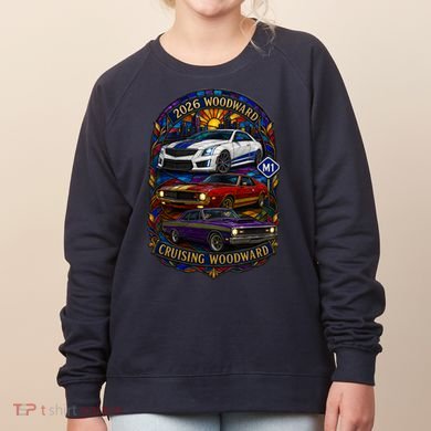 Cruising Woodward 2026 M1 Stained Glass Women's Sweatshirt