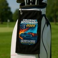 Cruising Woodward 2025 Golf Towel thumb 2