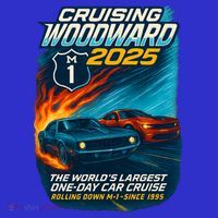 Cruising Woodward 2025 Kids Sweatshirt thumb 2