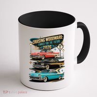 Cruising Woodward 2026 Finned Classic Car Cruise M1 Coffee Mug thumb 1