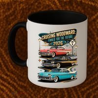 Cruising Woodward 2026 Finned Classic Car Cruise M1 Coffee Mug thumb 2