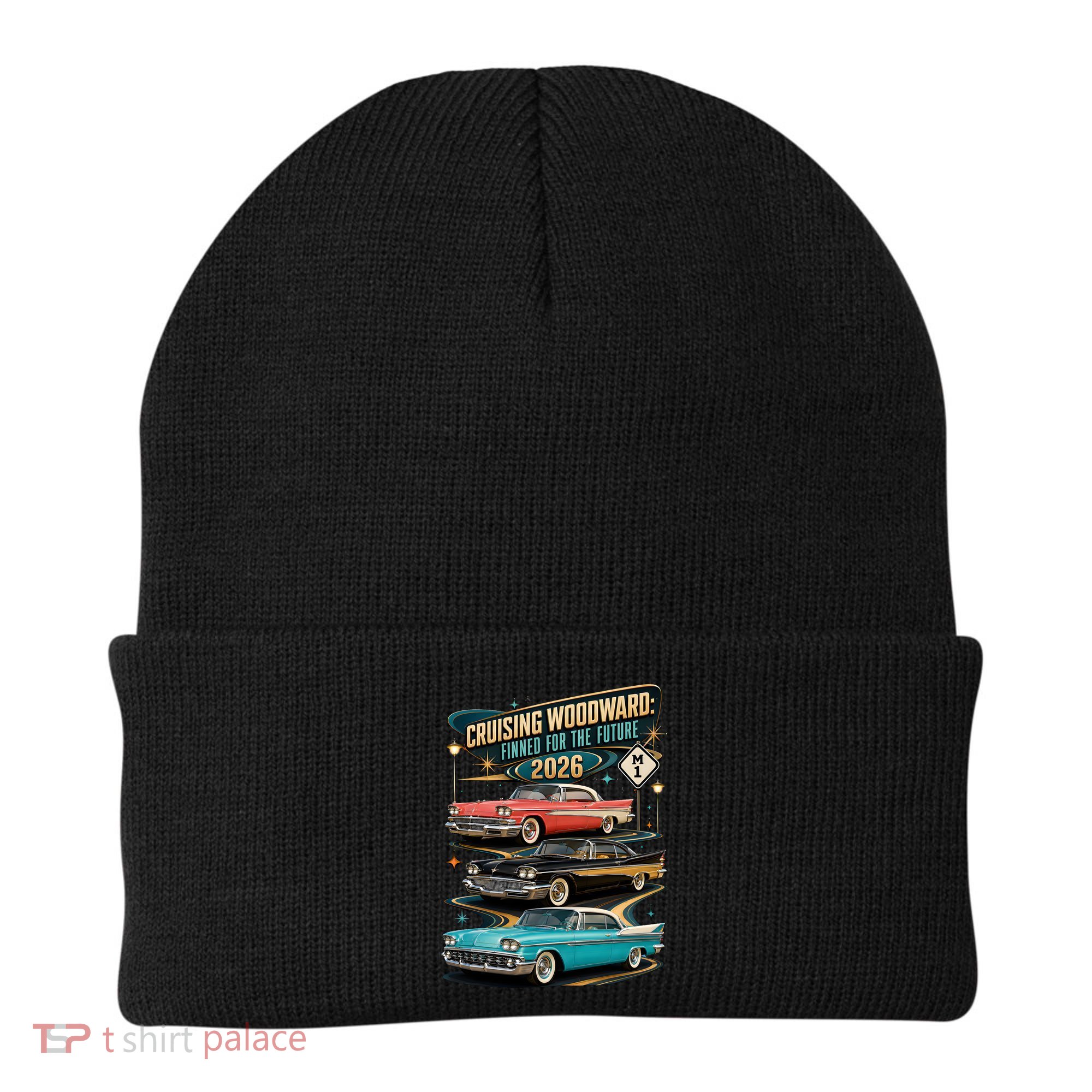 Cruising Woodward 2026 Finned Classic Car Cruise M1 Beanie