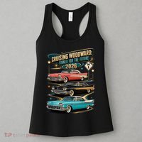Cruising Woodward 2026 Finned Classic Car Cruise M1 Women's Tank Top thumb 3