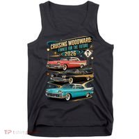 Cruising Woodward 2026 Finned Classic Car Cruise M1 Tank Top thumb 0
