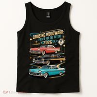 Cruising Woodward 2026 Finned Classic Car Cruise M1 Tank Top thumb 2
