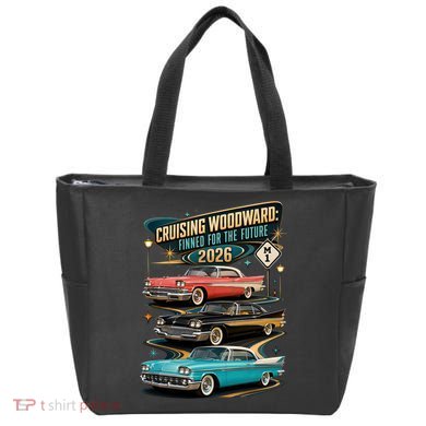 Cruising Woodward 2026 Finned Classic Car Cruise M1 Tote Bag
