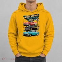 Cruising Woodward 2026 Finned Classic Car Cruise M1 Hoodie thumb 0