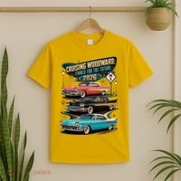 Cruising Woodward 2026 Finned Classic Car Cruise M1 T-Shirt thumb 2