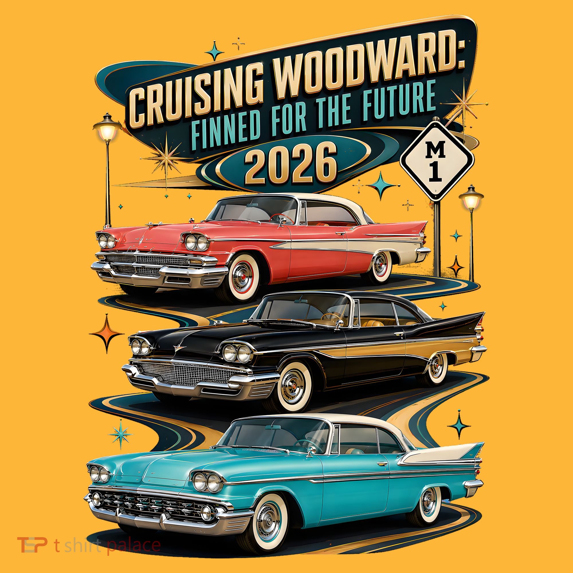 Cruising Woodward 2026 Finned Classic Car Cruise M1 Polo