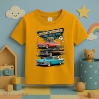 Cruising Woodward 2026 Finned Classic Car Cruise M1 Toddler T-Shirt thumb 3
