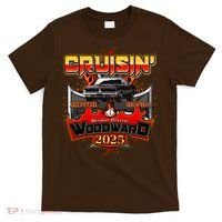 Cruisin Woodward 2025 Motor Mania Muscle Car T-Shirt thumb 0