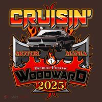 Cruisin Woodward 2025 Motor Mania Muscle Car Mousepad thumb 1