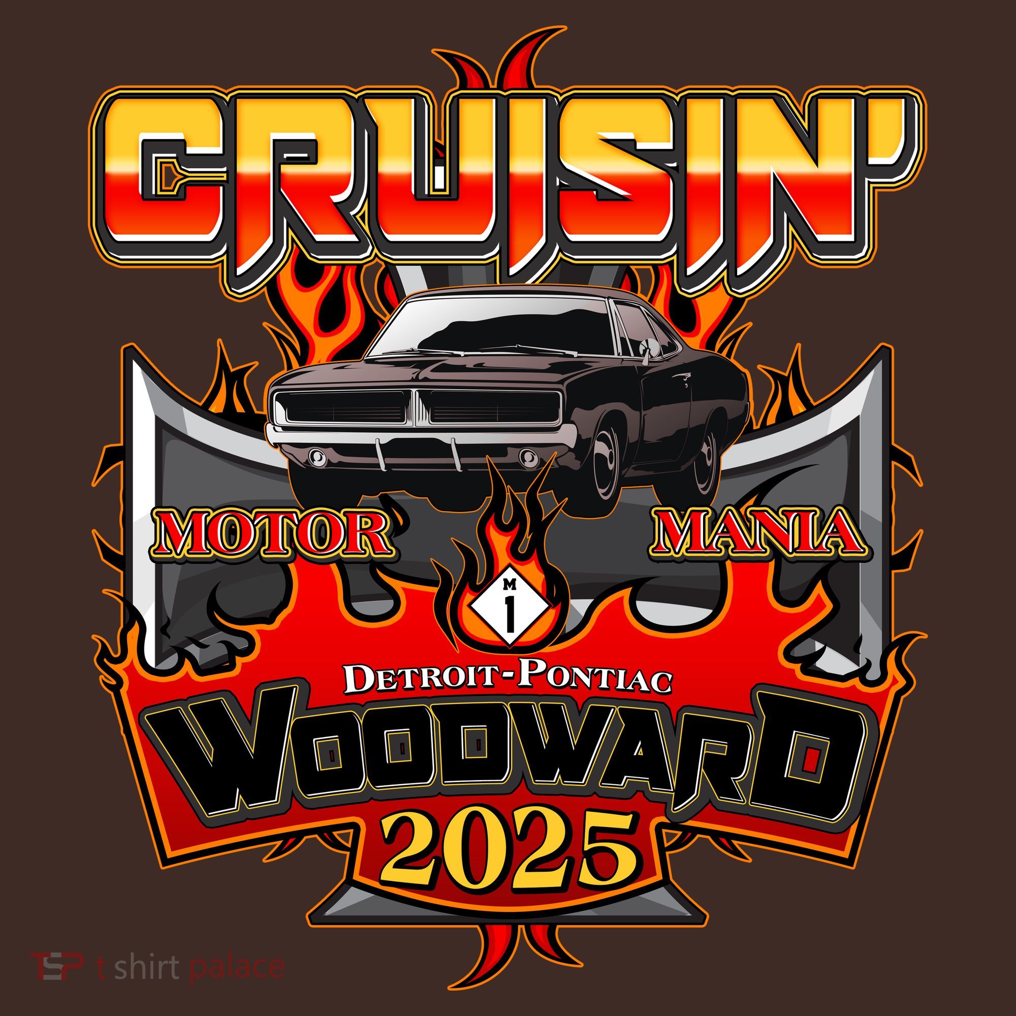 Cruisin Woodward 2025 Motor Mania Muscle Car Mousepad