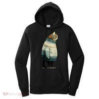 Cat Wearing A Sweater Funny Pet Fat Gray Cat In Sweater Women's Hoodie thumb 0
