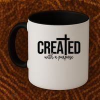 Created With A Purpose Christian Coffee Mug thumb 2