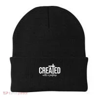 Created With A Purpose Christian Beanie thumb 0