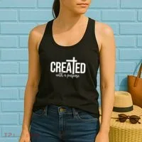 Created With A Purpose Christian Women's Tank Top thumb 2