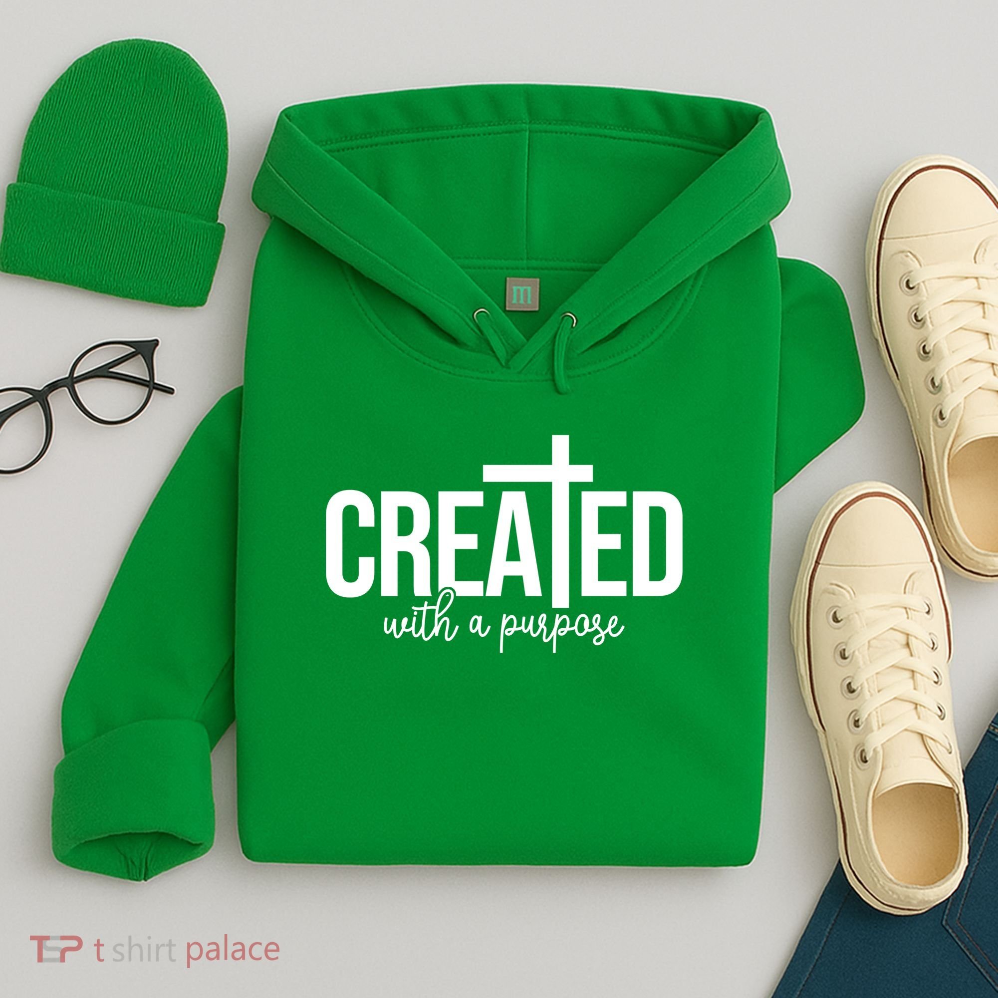 Created With A Purpose Christian Hoodie