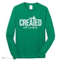 Created With A Purpose Christian Long Sleeve Shirt thumb 0
