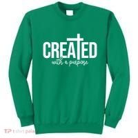 Created With A Purpose Christian Sweatshirt thumb 0