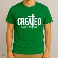 Created With A Purpose Christian T-Shirt thumb 3
