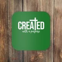 Created With A Purpose Christian Coaster thumb 0