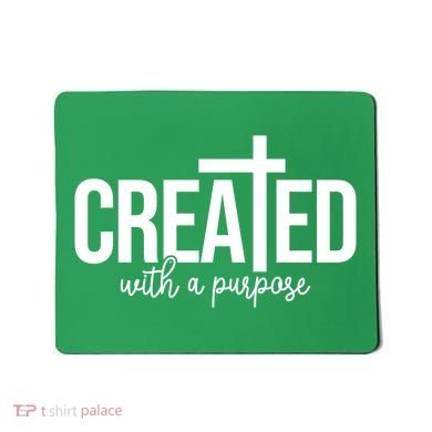 Created With A Purpose Christian Mousepad