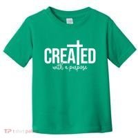 Created With A Purpose Christian Toddler T-Shirt thumb 0