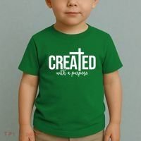 Created With A Purpose Christian Toddler T-Shirt thumb 2