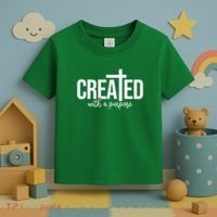 Created With A Purpose Christian Toddler T-Shirt thumb 3