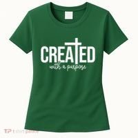 Created With A Purpose Christian Women's T-Shirt thumb 0