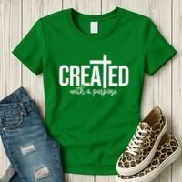 Created With A Purpose Christian Women's T-Shirt thumb 3