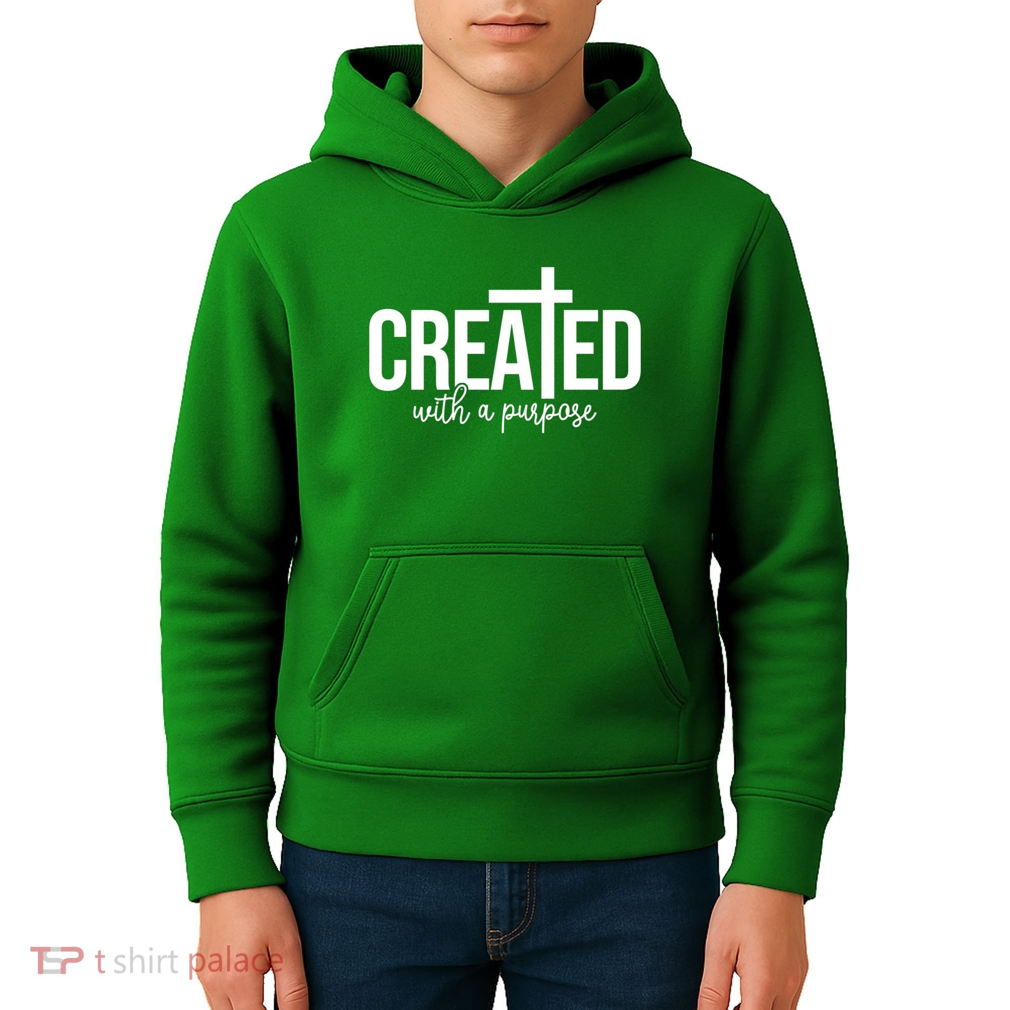 Created With A Purpose Christian Kids Hoodie